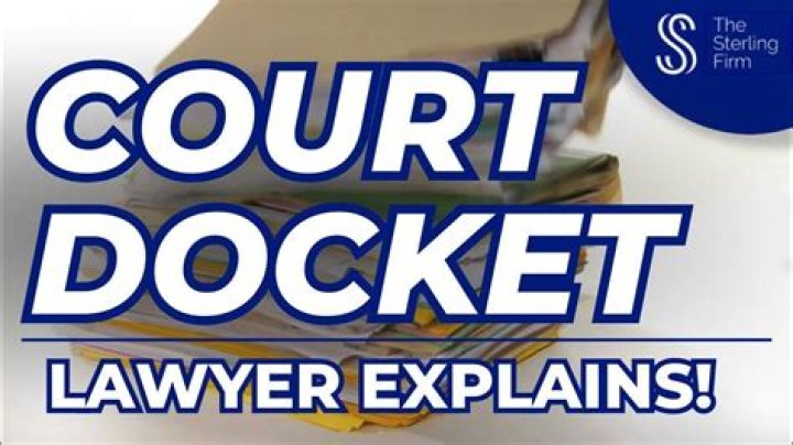 What happens on docket day in court?