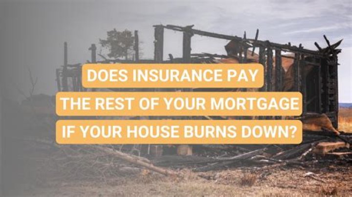 What happens to your mortgage if your house burns down?