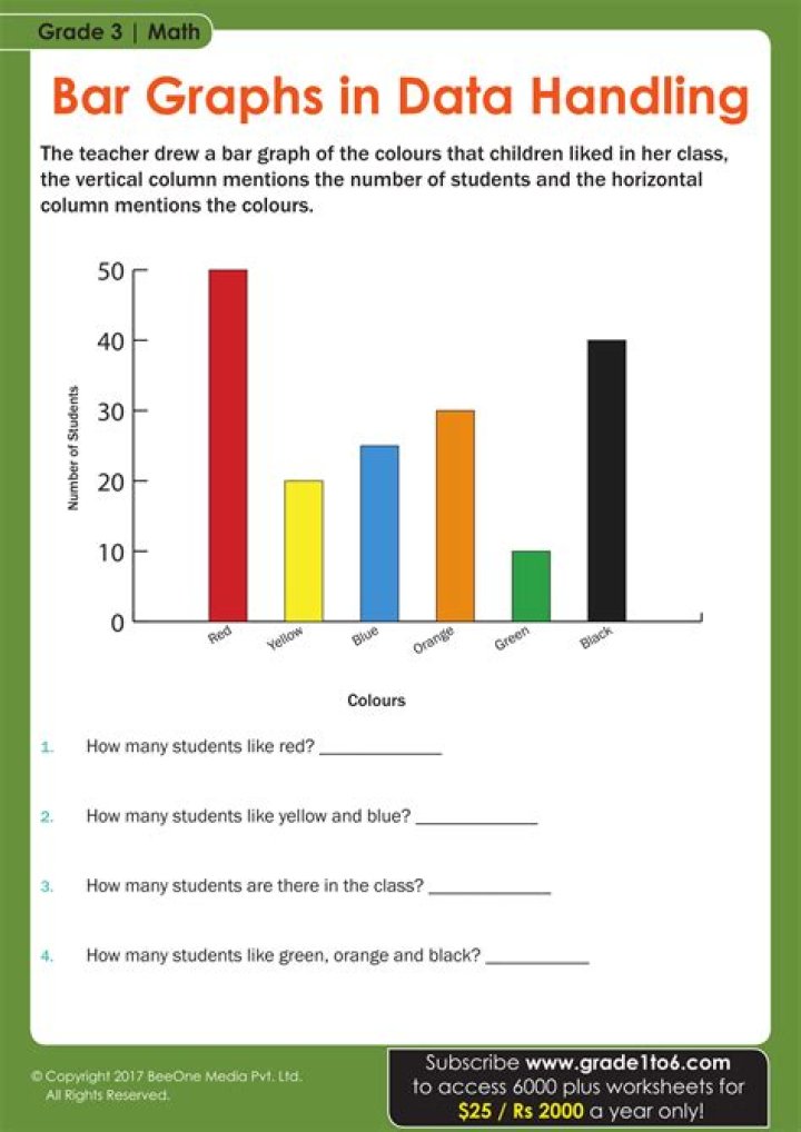 What is a bar graph Grade 3?