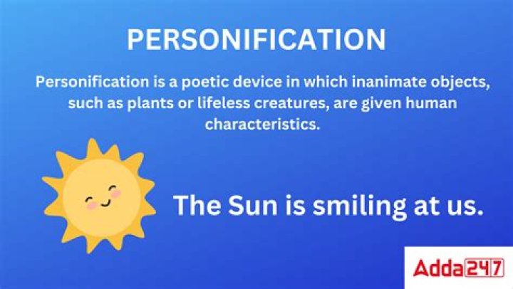 What is a personification for the sun?