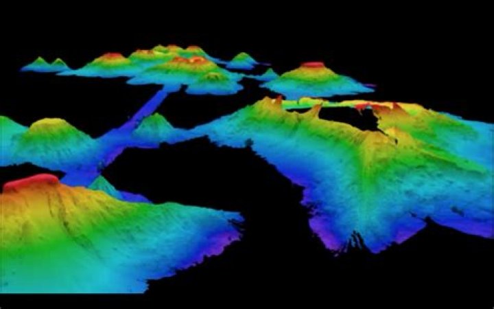 What is a seafloor topography?