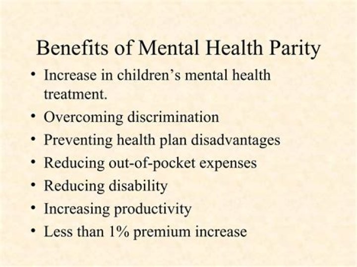What is an example of mental health parity?