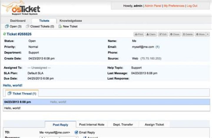 What is an open source ticketing system?