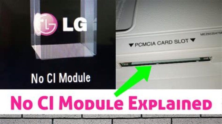 What is CI module in LG TV?