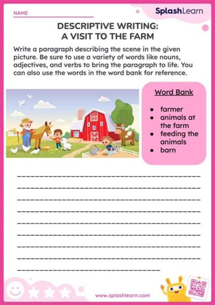 What is descriptive writing 3rd grade?