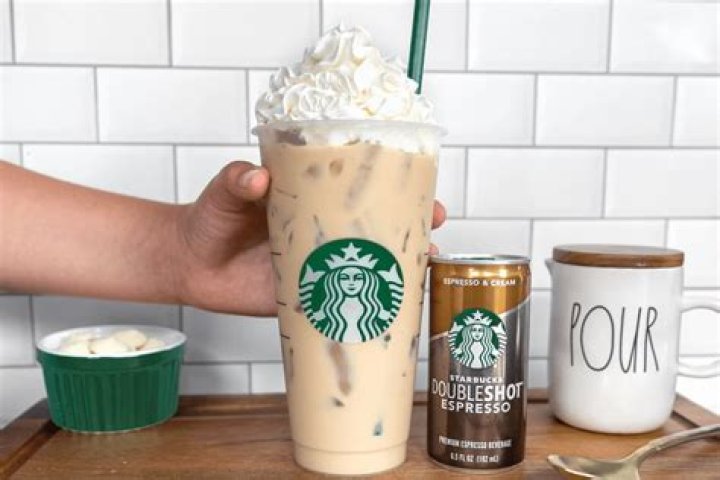 What is in an iced white mocha from Starbucks?