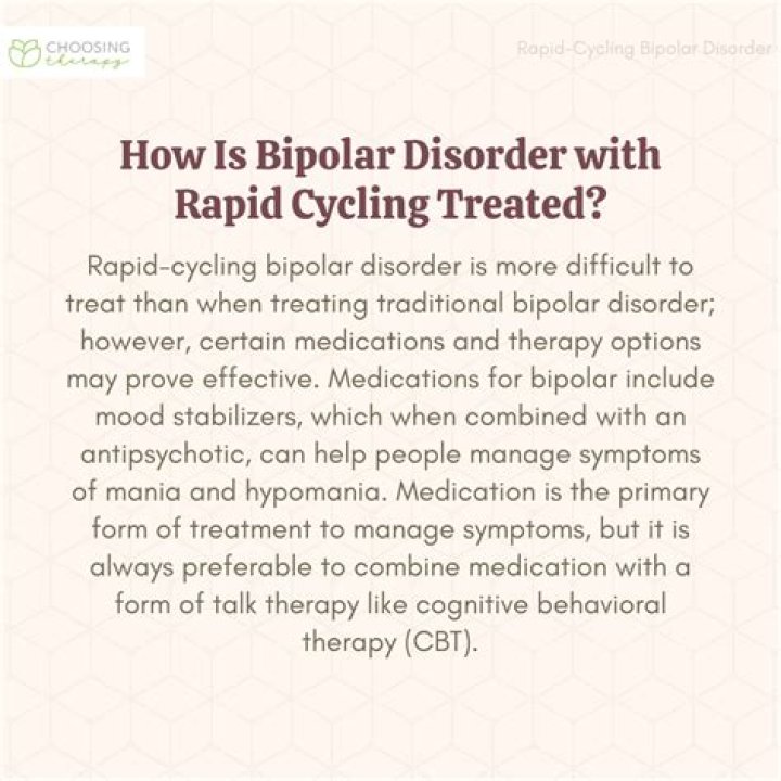 What is rapid cycling in bipolar disorder?