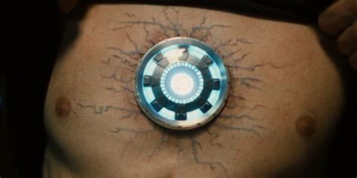 What is the blue thing in Iron Man?