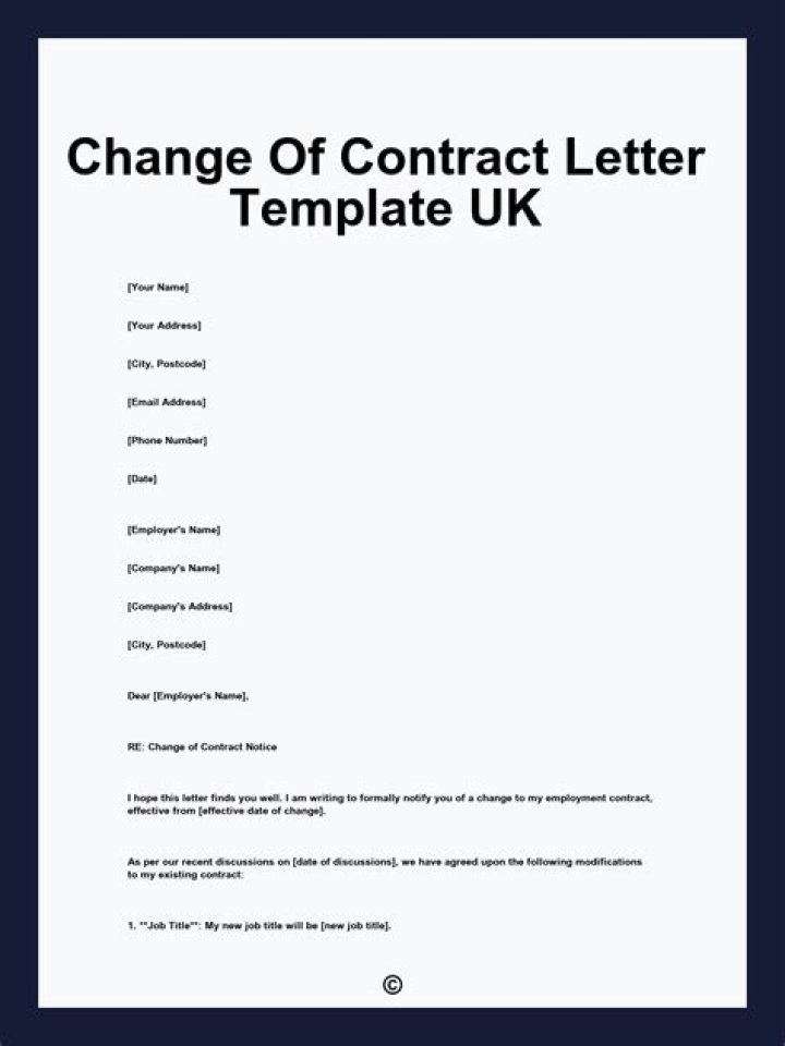 What is the term for changing a contract?