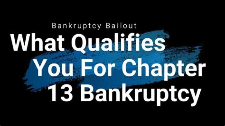 What qualifies you for Chapter 13?