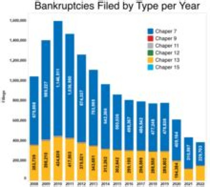 Where are bankruptcies filed?