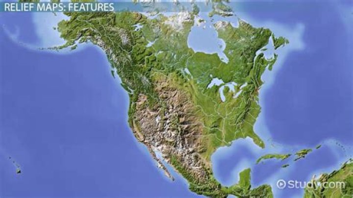Which would be on a relief map?
