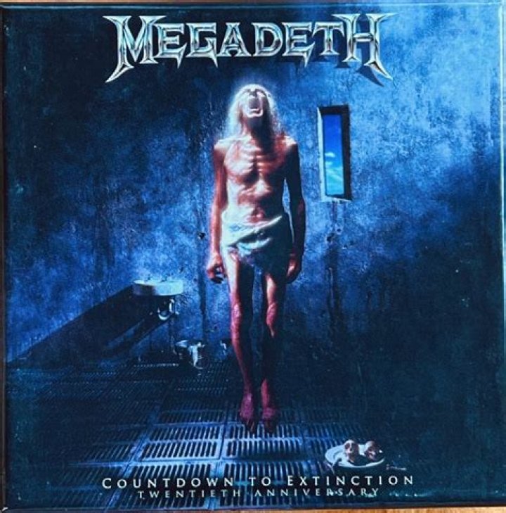 Who is the old man on the cover of Countdown to Extinction?