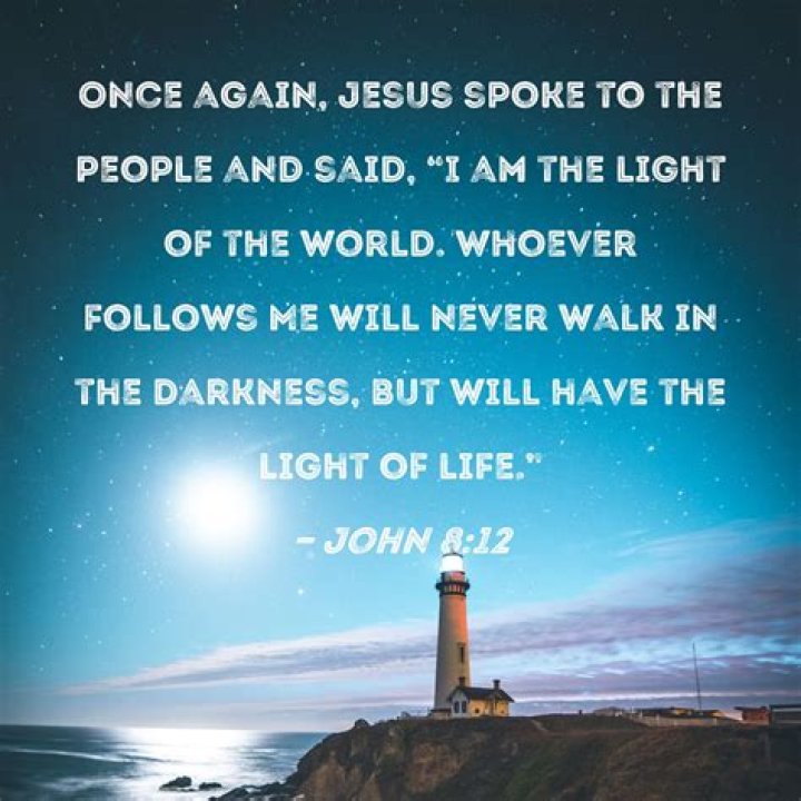 WHO said in every darkness there is light?