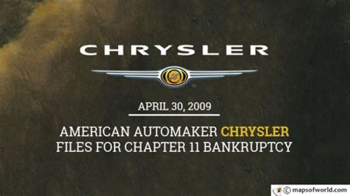 Why did Chrysler file for bankruptcy?