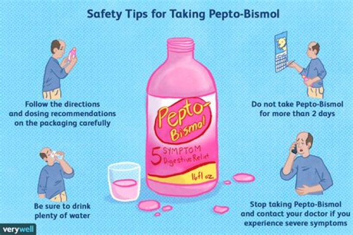 Why does my tongue turn black when I take Pepto Bismol?