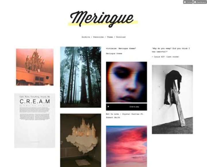 Why grid based Tumblr themes are so popular?