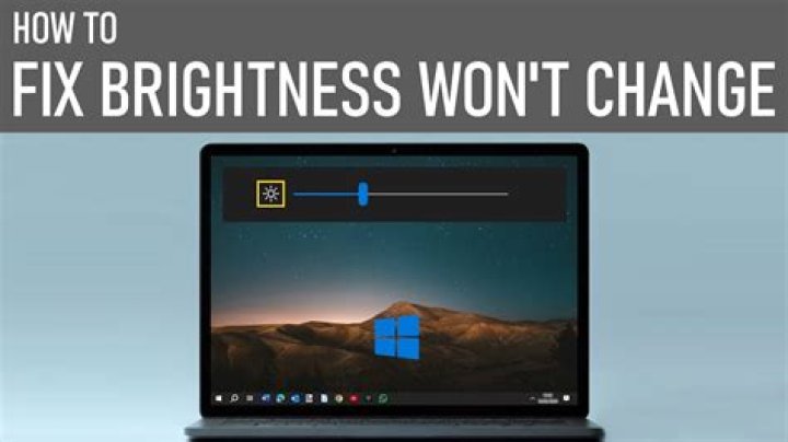 Why is my brightness not working Windows 8?