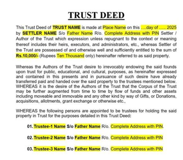 Why would you need a trustee?