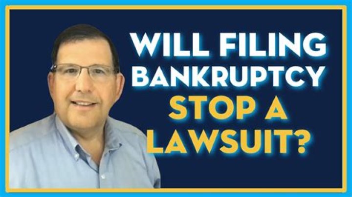 Will filing bankruptcy stop a lawsuit?