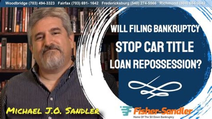 Will filing for bankruptcy stop repossession?